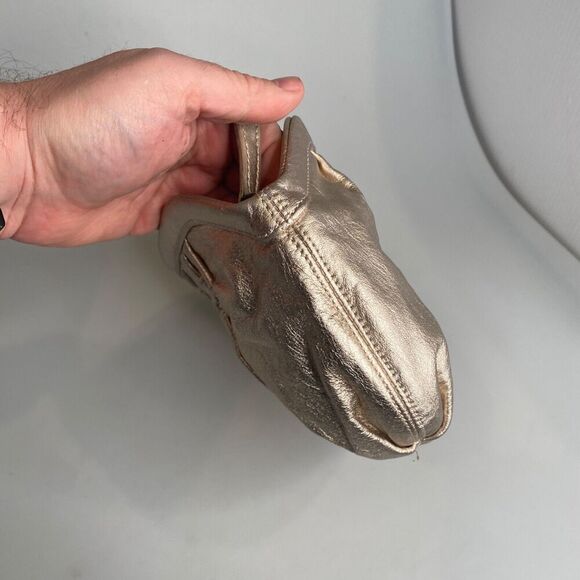 GAP - Vegan Leather Clutch Purse - Gold Color - Width 13" x Height 7.5"= - Picture 16 of 16